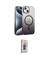 ieg™ iPhone 14 Kılıf Ahenk Doku Özel Seri - Siyah Bilvis 3D Cam Ekran Koruyucu