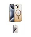 ieg™ iPhone 14 Kılıf Ahenk Doku Özel Seri - Siyah Bilvis 3D Mat Cam Ekran Koruyucu
