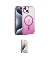 ieg™ iPhone 14 Kılıf Ahenk Doku Özel Seri - Siyah Bilvis 3D Mat Cam Ekran Koruyucu
