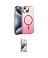 ieg™ iPhone 14 Kılıf Ahenk Doku Özel Seri - Siyah Bilvis 3D Mat Cam Ekran Koruyucu