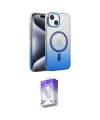 ieg™ iPhone 14 Kılıf Ahenk Doku Özel Seri - Siyah Bilvis 5in1 3D Magic Cam Ekran Koruyucu