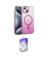 ieg™ iPhone 14 Kılıf Ahenk Doku Özel Seri - Siyah Bilvis 5in1 3D Magic Cam Ekran Koruyucu