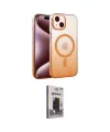 ieg™ iPhone 14 Kılıf Ahenk Doku Özel Seri - Siyah Bilvis Hayalet Cam Ekran Koruyucu