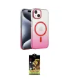 ieg™ iPhone 14 Kılıf Ahenk Doku Özel Seri - Siyah Buffer Cam Ekran Koruyucu
