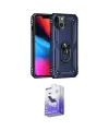 ieg™ iPhone 14 Kılıf Ahenk Klasik Koleksiyonu - Siyah Bilvis 5in1 5D Magic Hayalet Cam Ekran Koruyucu