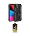ieg™ iPhone 14 Kılıf Ahenk Klasik Koleksiyonu - Siyah Buffer Cam Ekran Koruyucu