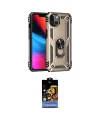 ieg™ iPhone 14 Kılıf Ahenk Klasik Koleksiyonu - Siyah Buffer Hayalet Cam Ekran Koruyucu