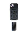 ieg™ iPhone 14 Kılıf Ahenk Klasik - Siyah 3D Antistatik Hayalet Cam Ekran Koruyucu