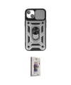 ieg™ iPhone 14 Kılıf Ahenk Klasik - Siyah Bilvis 3D Cam Ekran Koruyucu