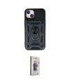 ieg™ iPhone 14 Kılıf Ahenk Klasik - Siyah Bilvis 3D Cam Ekran Koruyucu