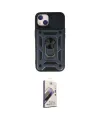 ieg™ iPhone 14 Kılıf Ahenk Klasik - Siyah Bilvis 3D Mat Cam Ekran Koruyucu