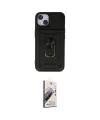 ieg™ iPhone 14 Kılıf Ahenk Klasik - Siyah Bilvis 3D Mat Cam Ekran Koruyucu