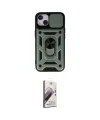 ieg™ iPhone 14 Kılıf Ahenk Klasik - Siyah Bilvis 3D Mat Cam Ekran Koruyucu
