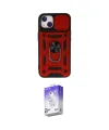 ieg™ iPhone 14 Kılıf Ahenk Klasik - Siyah Bilvis 5in1 3D Magic Cam Ekran Koruyucu