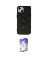 ieg™ iPhone 14 Kılıf Ahenk Klasik - Siyah Bilvis 5in1 3D Magic Cam Ekran Koruyucu