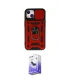 ieg™ iPhone 14 Kılıf Ahenk Klasik - Siyah Bilvis 5in1 5D Magic Hayalet Cam Ekran Koruyucu