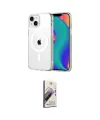 ieg™ iPhone 14 Kılıf Ahenk Minimal Serisi - Siyah Bilvis 3D Mat Cam Ekran Koruyucu