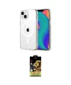 ieg™ iPhone 14 Kılıf Ahenk Minimal Serisi - Siyah Buffer Cam Ekran Koruyucu