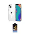 ieg™ iPhone 14 Kılıf Ahenk Minimal Serisi - Siyah Buffer Hayalet Cam Ekran Koruyucu