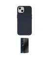 ieg™ iPhone 14 Kılıf Ahenk Serisi - Siyah 3D Antistatik Hayalet Cam Ekran Koruyucu