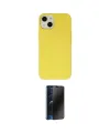 ieg™ iPhone 14 Kılıf Ahenk Serisi - Siyah 3D Antistatik Hayalet Cam Ekran Koruyucu