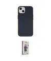 ieg™ iPhone 14 Kılıf Ahenk Serisi - Siyah Bilvis 3D Cam Ekran Koruyucu