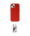 ieg™ iPhone 14 Kılıf Ahenk Serisi - Siyah Bilvis 3D Mat Cam Ekran Koruyucu