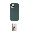 ieg™ iPhone 14 Kılıf Ahenk Serisi - Siyah Bilvis 3D Mat Cam Ekran Koruyucu