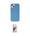 ieg™ iPhone 14 Kılıf Ahenk Serisi - Siyah Bilvis 3D Mat Cam Ekran Koruyucu