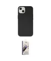 ieg™ iPhone 14 Kılıf Ahenk Serisi - Siyah Bilvis 3D Mat Cam Ekran Koruyucu