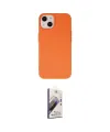 ieg™ iPhone 14 Kılıf Ahenk Serisi - Siyah Bilvis 3D Mat Cam Ekran Koruyucu