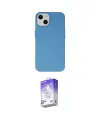 ieg™ iPhone 14 Kılıf Ahenk Serisi - Siyah Bilvis 5in1 3D Magic Cam Ekran Koruyucu