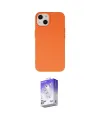 ieg™ iPhone 14 Kılıf Ahenk Serisi - Siyah Bilvis 5in1 3D Magic Cam Ekran Koruyucu