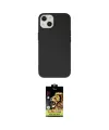 ieg™ iPhone 14 Kılıf Ahenk Serisi - Siyah Buffer Cam Ekran Koruyucu
