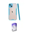 ieg™ iPhone 14 Kılıf Atlas Asil Serisi - Siyah Bilvis 5in1 3D Magic Cam Ekran Koruyucu