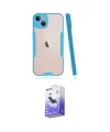 ieg™ iPhone 14 Kılıf Atlas Asil Serisi - Siyah Bilvis 5in1 5D Magic Hayalet Cam Ekran Koruyucu