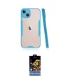 ieg™ iPhone 14 Kılıf Atlas Asil Serisi - Siyah Buffer Hayalet Cam Ekran Koruyucu