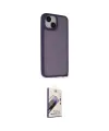ieg™ iPhone 14 Kılıf Atlas Form - Siyah Bilvis 3D Mat Cam Ekran Koruyucu