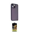 ieg™ iPhone 14 Kılıf Atlas Form - Siyah Buffer Cam Ekran Koruyucu