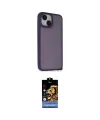 ieg™ iPhone 14 Kılıf Atlas Form - Siyah Buffer Hayalet Cam Ekran Koruyucu