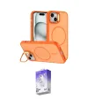 ieg™ iPhone 14 Kılıf Çekirdek Klasik - Siyah Bilvis 5in1 3D Magic Cam Ekran Koruyucu