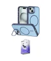 ieg™ iPhone 14 Kılıf Çekirdek Klasik - Siyah Bilvis 5in1 5D Magic Hayalet Cam Ekran Koruyucu