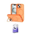 ieg™ iPhone 14 Kılıf Çekirdek Klasik - Siyah Bilvis 5in1 5D Magic Hayalet Cam Ekran Koruyucu