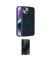 ieg™ iPhone 14 Kılıf Çekirdek Modern Prime - Siyah 3D Antistatik Hayalet Cam Ekran Koruyucu