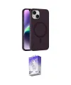 ieg™ iPhone 14 Kılıf Çekirdek Modern Prime - Siyah Bilvis 5in1 3D Magic Cam Ekran Koruyucu