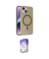 ieg™ iPhone 14 Kılıf Çekirdek Modern Prime - Siyah Bilvis 5in1 3D Magic Cam Ekran Koruyucu