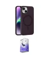 ieg™ iPhone 14 Kılıf Çekirdek Modern Prime - Siyah Bilvis 5in1 5D Magic Hayalet Cam Ekran Koruyucu