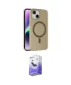 ieg™ iPhone 14 Kılıf Çekirdek Modern Prime - Siyah Bilvis 5in1 5D Magic Hayalet Cam Ekran Koruyucu