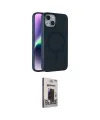 ieg™ iPhone 14 Kılıf Çekirdek Modern Prime - Siyah Bilvis Hayalet Cam Ekran Koruyucu