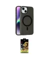 ieg™ iPhone 14 Kılıf Çekirdek Modern Prime - Siyah Buffer Cam Ekran Koruyucu
